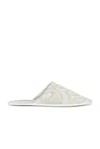 The Row Frances Slippers In Lime & Fog
