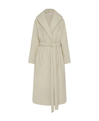 The Row Francine Long Tunic Coat In Gray