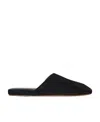 The Row Franco Flat Muller Shoes In Black