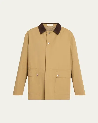 The Row Frank Barn Jacket In Deep Bistre