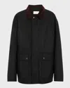 The Row Frank Cotton Canvas Jacket In Black