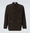 The Row Frank Cotton Corduroy Jacket In Braun