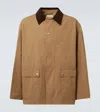The Row Frank Corduroy-trimmed Brushed-cotton Jacket In Beige