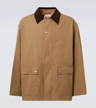 The Row Frank Cotton Jacket In Beige