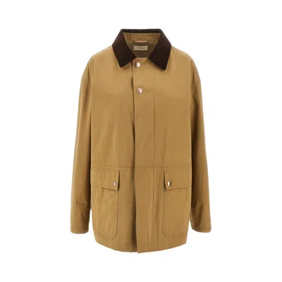 The Row Frank Oversize Gabardine Jacket In Beige