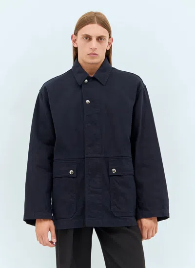 The Row Frank Denim Jacket In Navy