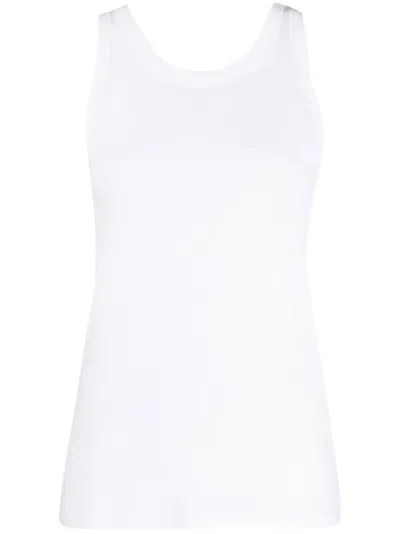 The Row Essentials Frankie Organic Cotton-jersey Tank In White