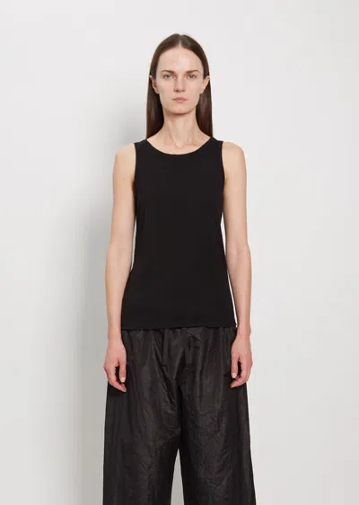 The Row Frankie Organic Cotton-jersey Tank In Black