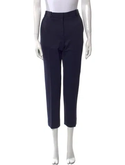 Pre-owned The Row Franklin Straight Leg Pants In Blue