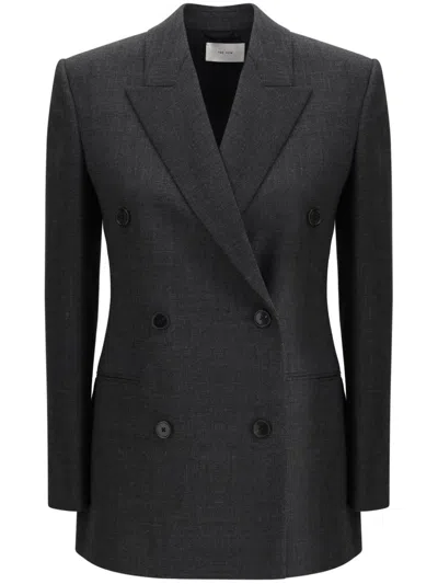 The Row Franny Blazer Jacket In Grey