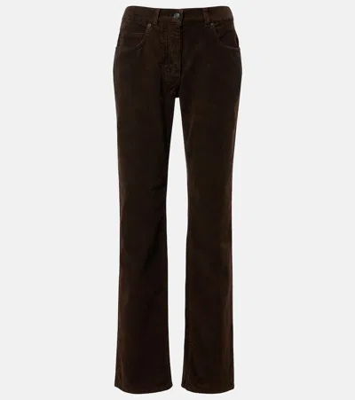 The Row Frava Straight Jeans In Brown