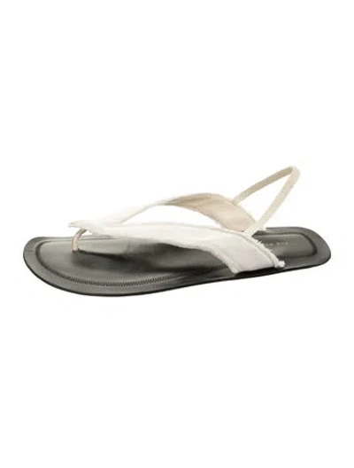 Pre-owned The Row Fray Satin Flip Flops In Multicolor