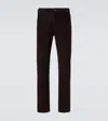 The Row Fred Cotton Corduroy Slim Pants In Black