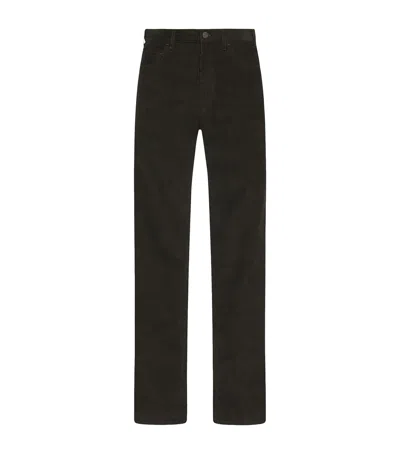 The Row Fred Cotton Corduroy Trousers In Black