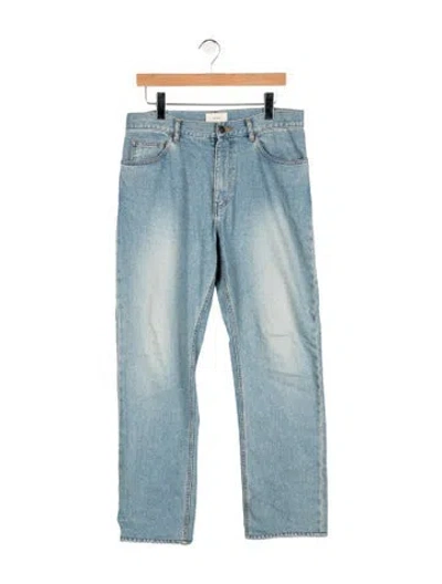 Pre-owned The Row Fred Jean Straight-leg Jeans In Blue