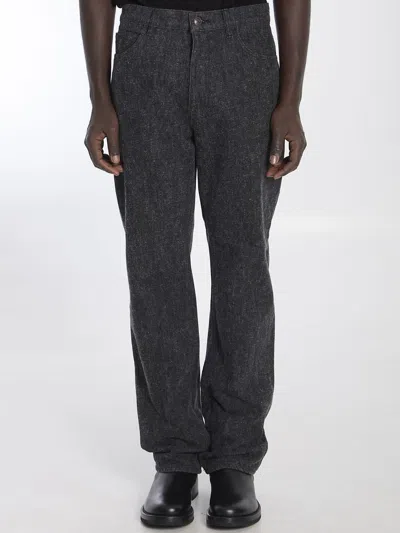 The Row Fred Straight-leg Jeans In Black