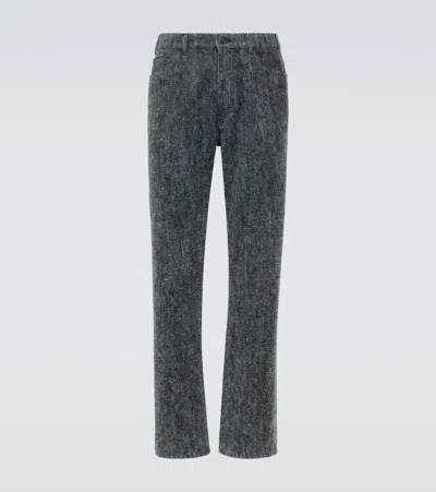 The Row Fred Straight Jeans In Blk Black