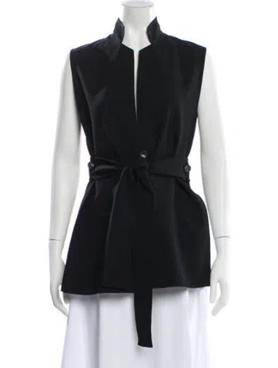 Pre-owned The Row Frieden Virgin Wool Vest In Black