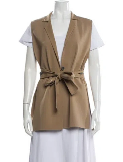 Pre-owned The Row Frieden Virgin Wool Vest In Neutral