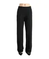 The Row Front Pleated Wool Casual Pants In Black