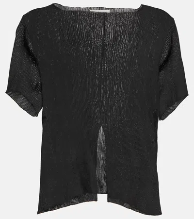 The Row Fuku Slit-detail Top In Black