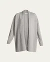 The Row Fulham Cashmere Open Front Cardigan In Medium Heather Grey