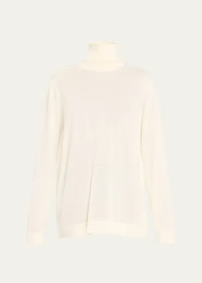 The Row Fulton Cashmere Turtleneck In Ivory