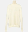 The Row Fulton Cashmere Turtleneck Sweater In White