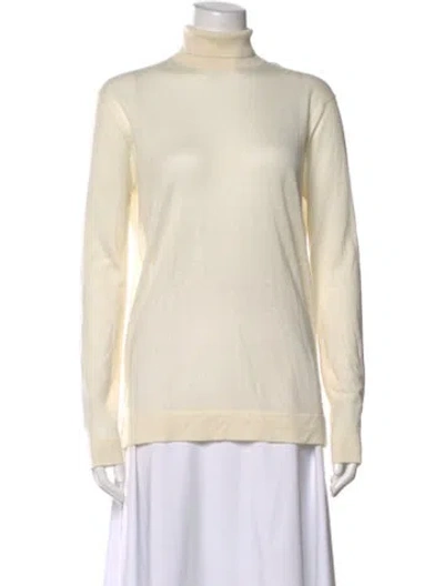 Pre-owned The Row Fulton Turtleneck Cashmere Sweater In Neutral