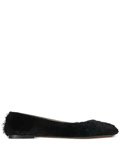 The Row Fur Ballet Flats