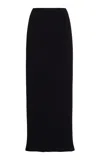 The Row Long Column Skirt In Black