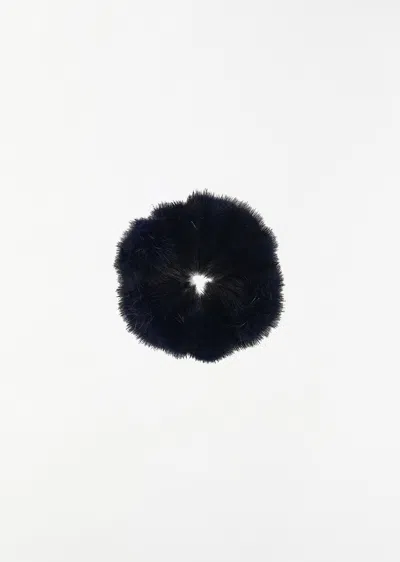The Row Gaby Mink Scrunch In Navy