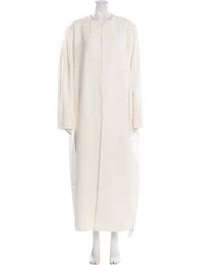 Pre-owned The Row Gail Silk Coat W/ Tags In Neutral
