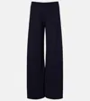 The Row Wool And Cashmere Blended Gala Trousers In Black