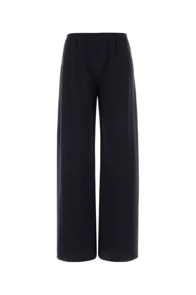 The Row Navy Blue Jersey Gala Pant