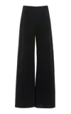 The Row Gala Wide-leg Wool Pants In Black
