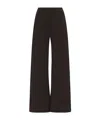 The Row Gala Silk And Linen Blended Trousers In Black