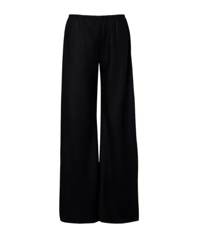 THE ROW GALA VIRGIN WOOL FLANNEL WIDE-LEG PANTS
