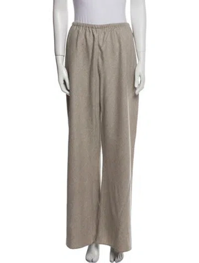 Pre-owned The Row Gala Wide Leg Pants In Gray