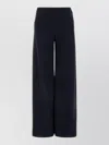 The Row Gala Wide Leg Tailored Cady Trousers In Blue