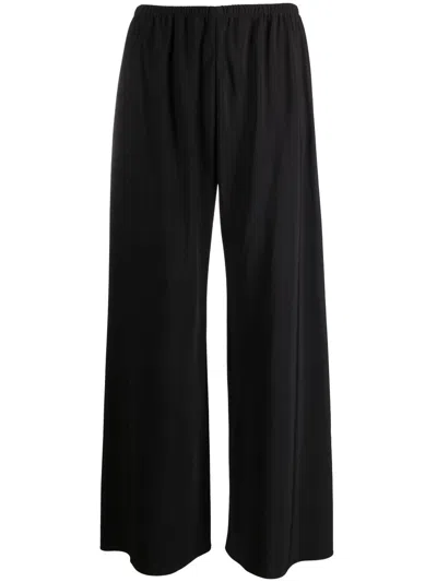 The Row Jugi Mid-rise Wide-leg Pull-on Pants In Black
