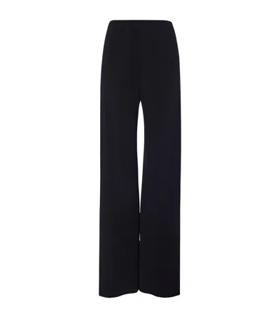 The Row Gala Wide-leg Trousers In Black