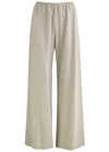 The Row Wool And Cashmere Blended Gala Trousers In Natural
