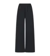 The Row Wool And Cashmere Blended Gala Trousers In Black