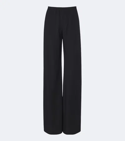 The Row Gala Wool Wide-leg Pants In Black