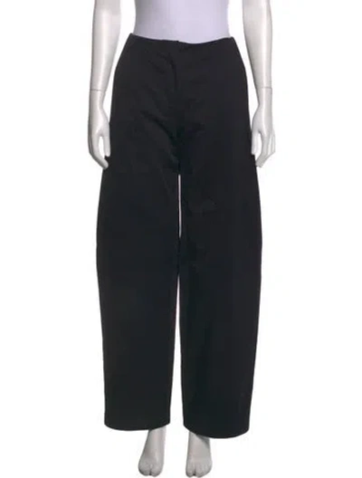 Pre-owned The Row Galileo Wide Leg Pants In Black