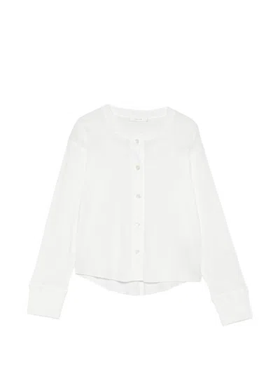 The Row Gano Cotton Cardigan In White