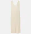The Row Midikleid Garfield Aus Seide In Weiss