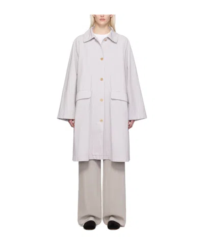 The Row Garth Lapel Windbreaker In White
