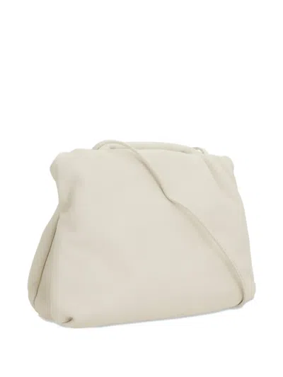 The Row Gathered Leather Shoulder Bag